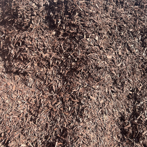 Chipped Dyed Brown Mulch
