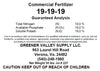 Greener Valley Supply LLC FERTILIZER 19-19-19