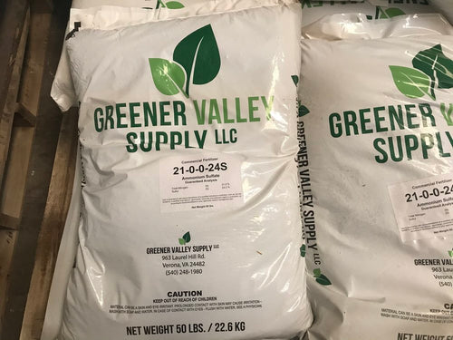 Greener Valley Supply LLC  Fertilizer 21-0-0-24s